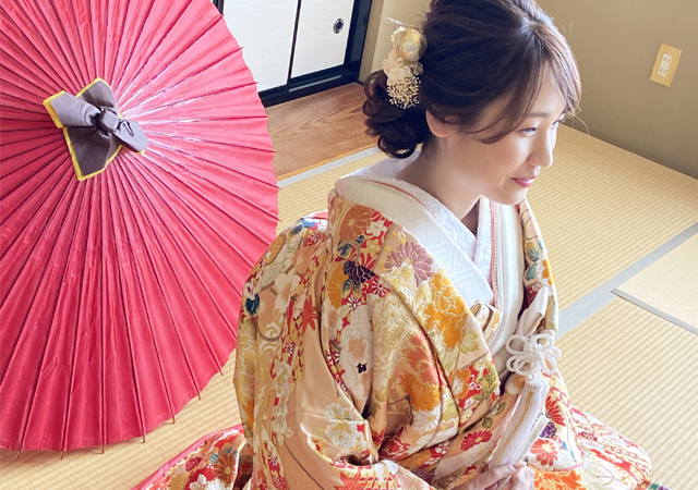 一級着付技能師による和装着付けです